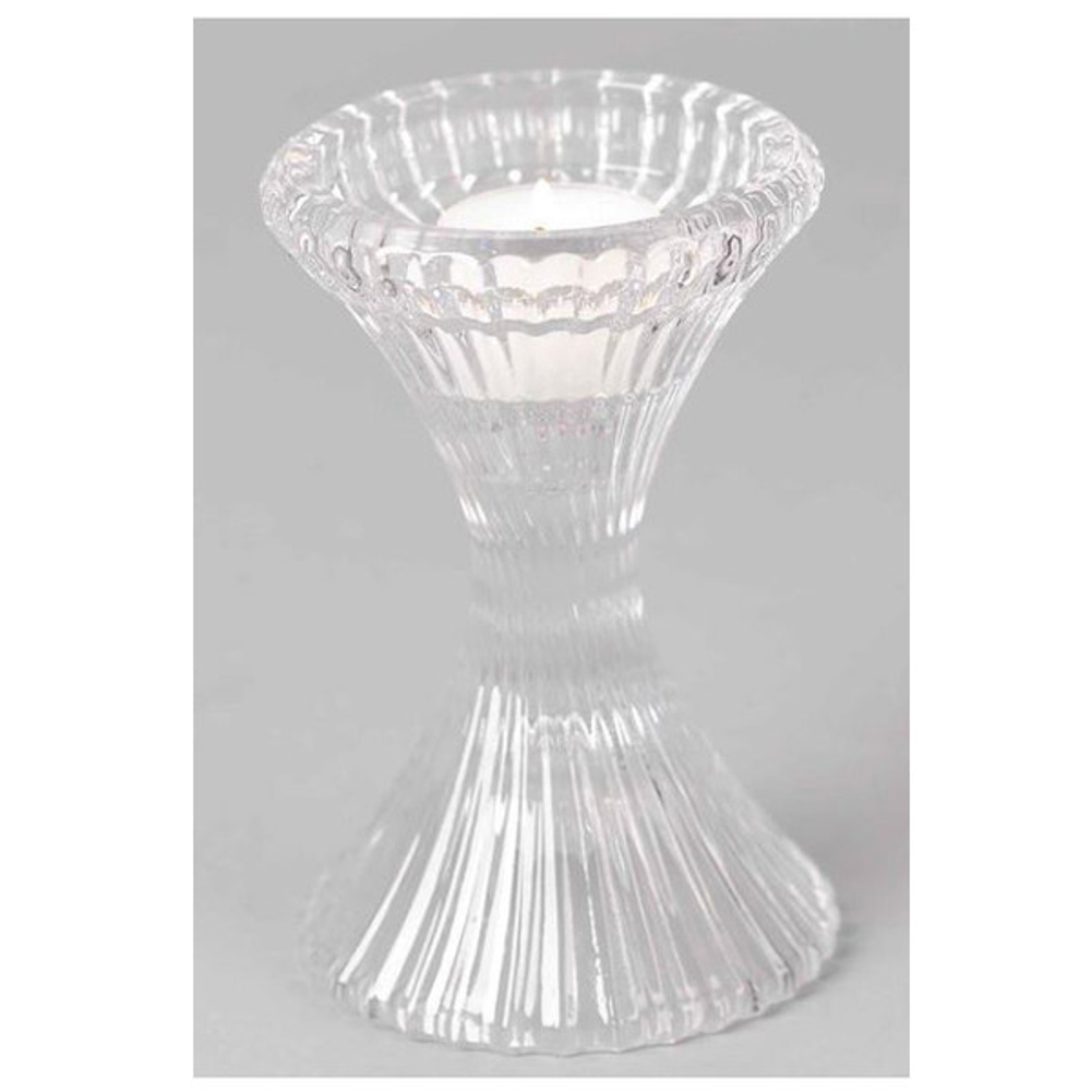Подсвечник стеклянный Rasteli Тамара 15.9см
