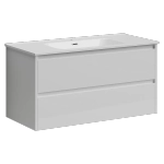 Тумба с раковиной Sancos Libra LB100W белый глянец
