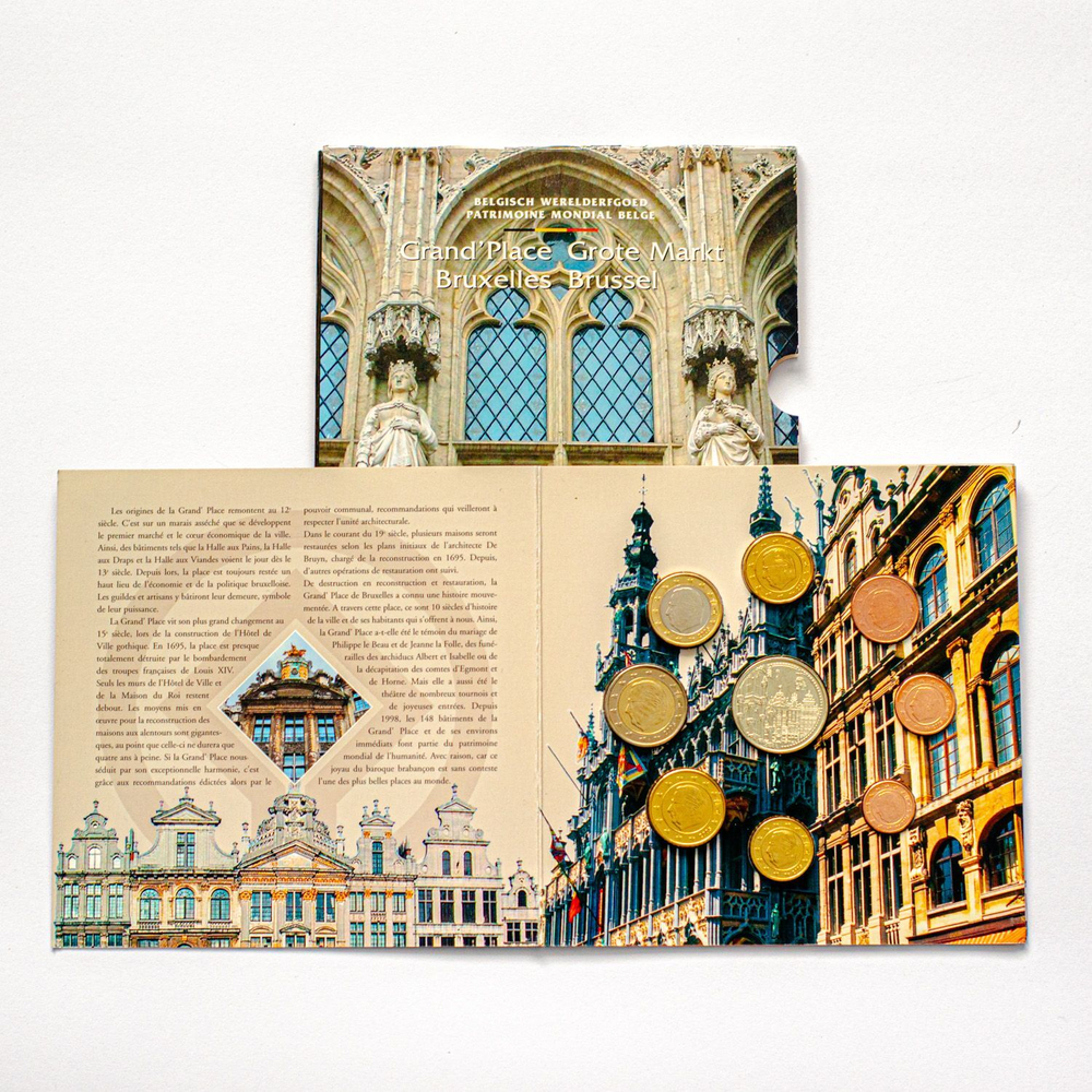 Belgium 2005 Year Set "The Grote Markt in Brussels"