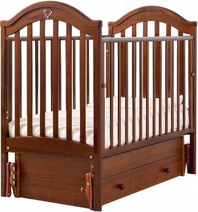 Детская кроватка Гандылян Софи (маятник универсальный) 120x60 см орех