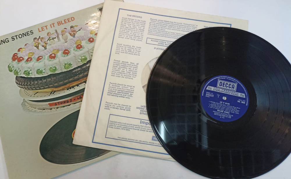 Винтажная виниловая пластинка Rolling Stones Let It Bleed (UK 1974)