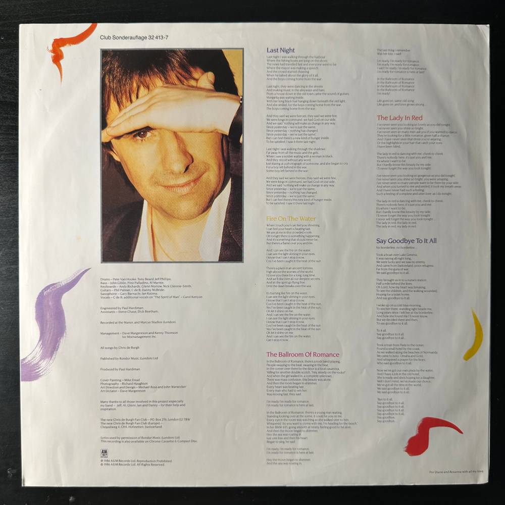 Chris de Burgh - Into The Light (Германия 1986г.)