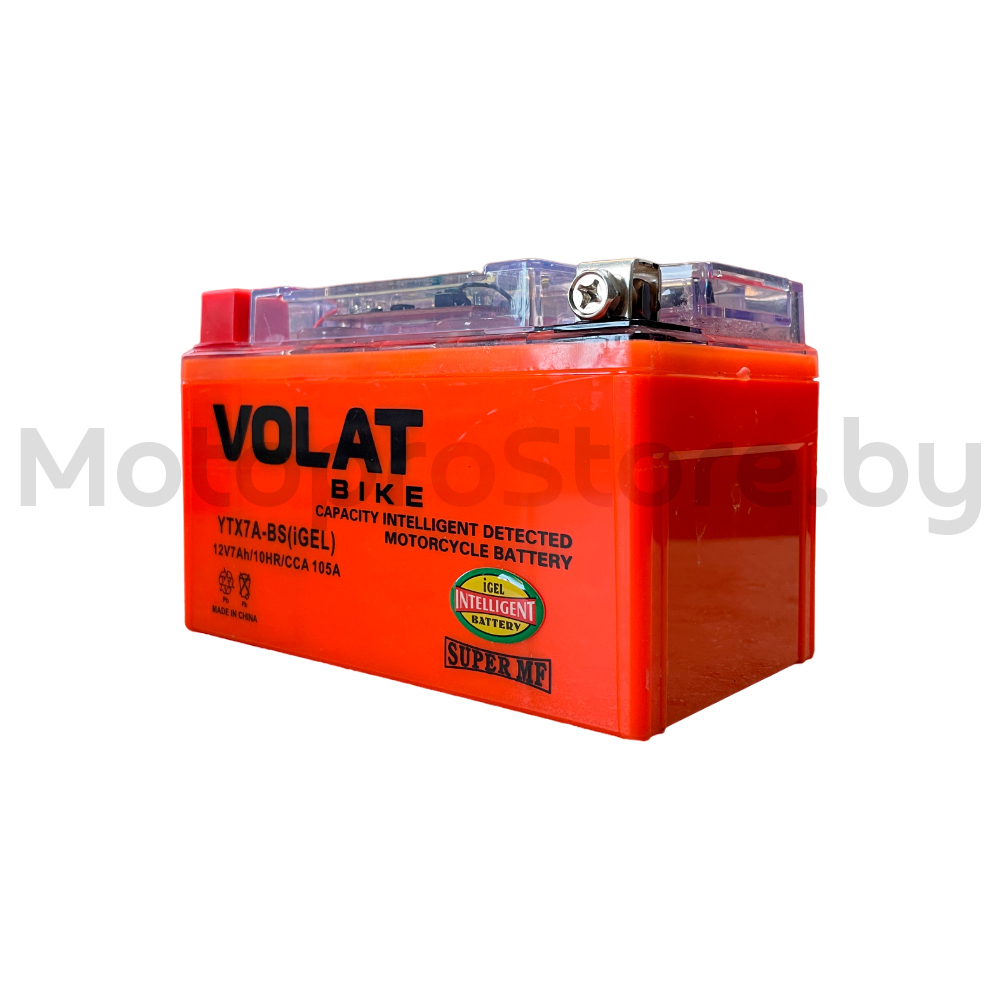 Аккумуляторная батарея VOLAT YTX7A-BS IGEL 12V 10Ah 105A