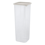 Банка для сыпучих продуктов Sugar&Spice Vanilla квадратная 1,9л, с гибкой крышкой латте