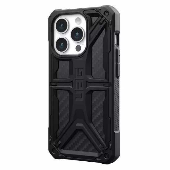 Чехол Uag Monarch для iPhone 15 Pro 6.1", цвет карбон (Carbon Fiber)