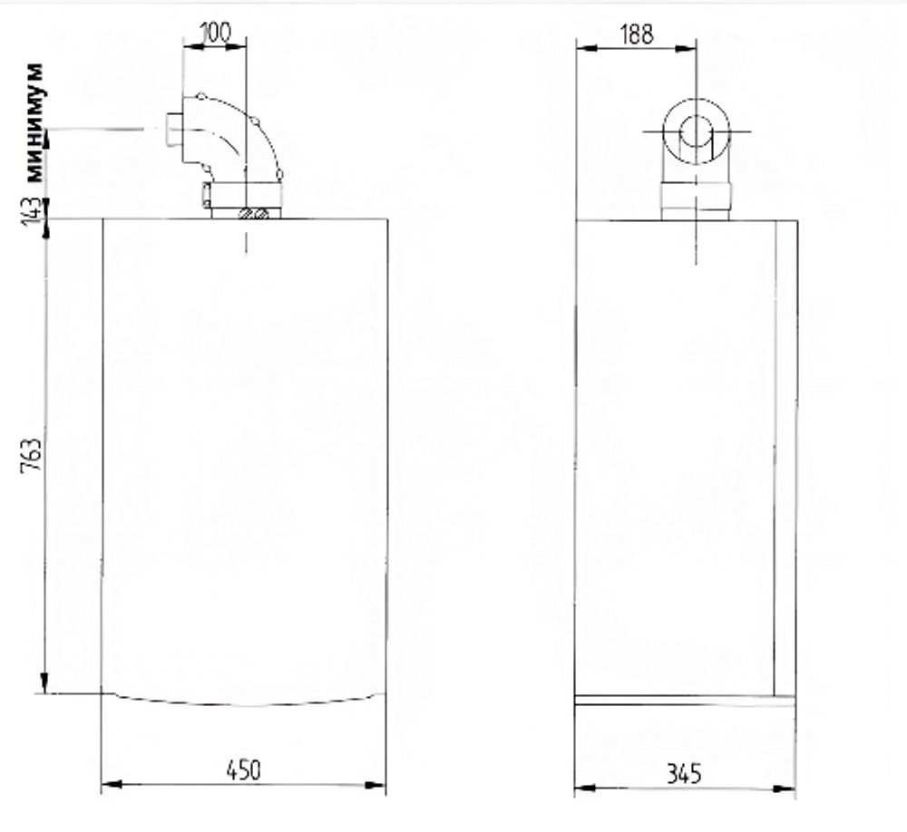 Котел газовый настенный Baxi LUNA-3 310 Fi (CSE45631366-)
