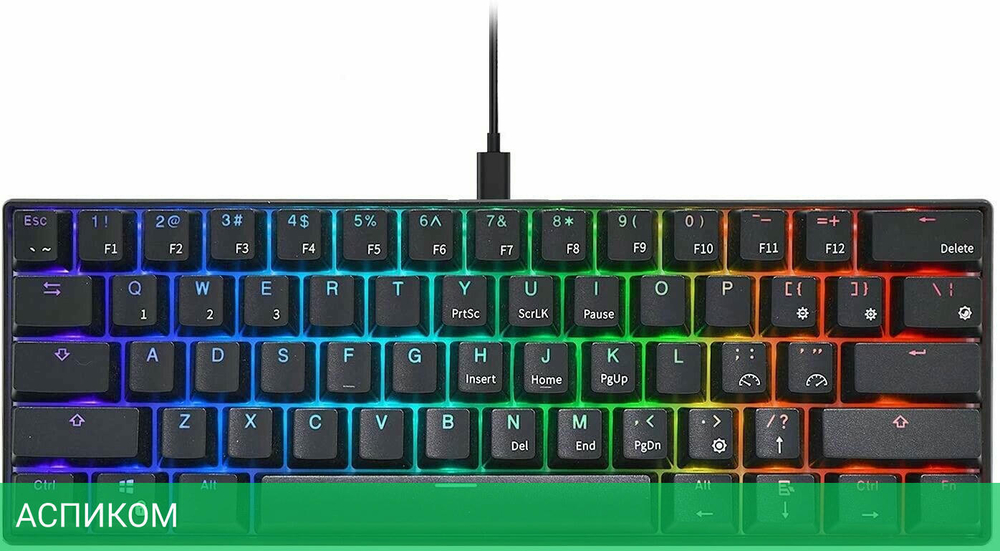 Клавиатура Royal Kludge RK61 Brown switch/Black