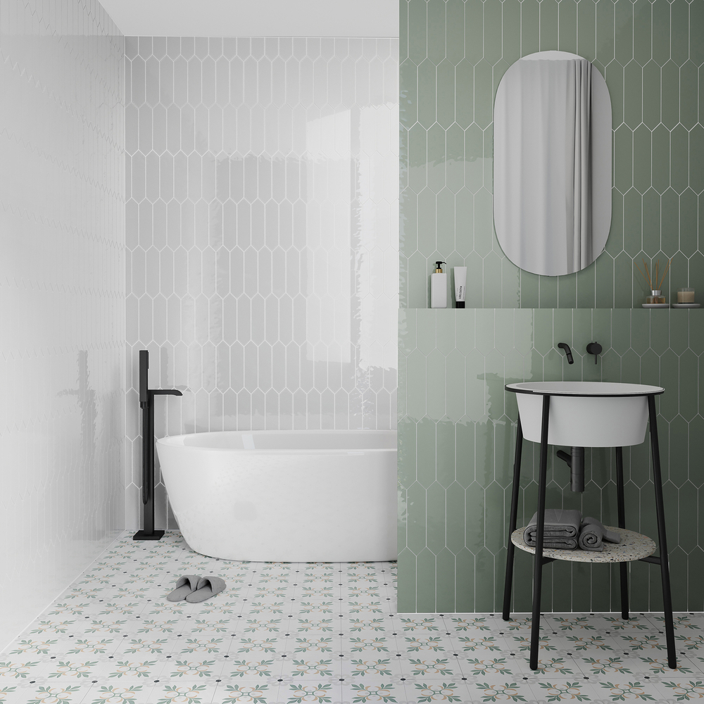 Smile Tile Picket Bianco 7.5x30