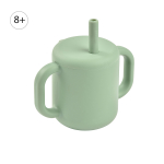 Детский силиконовый поильник с трубочкой BEABA 170 мл зеленый