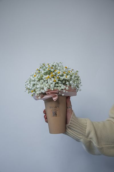 Комплимент с ромашкой