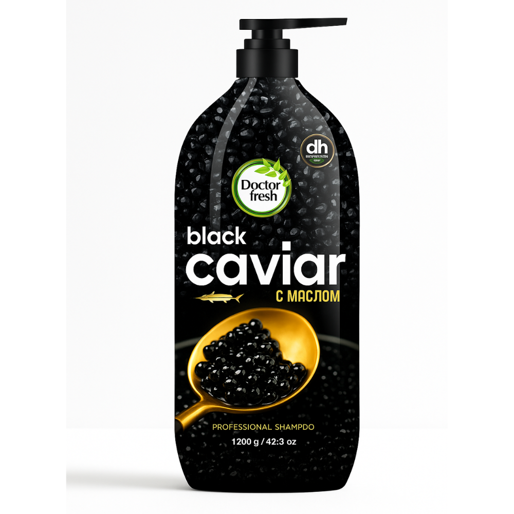 Шампунь Doctor Fresh Black Caviar с маслом 1200 мл