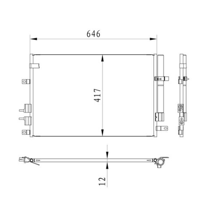 Kular - 66074-KLR - Kondenzator, klima-uredaj