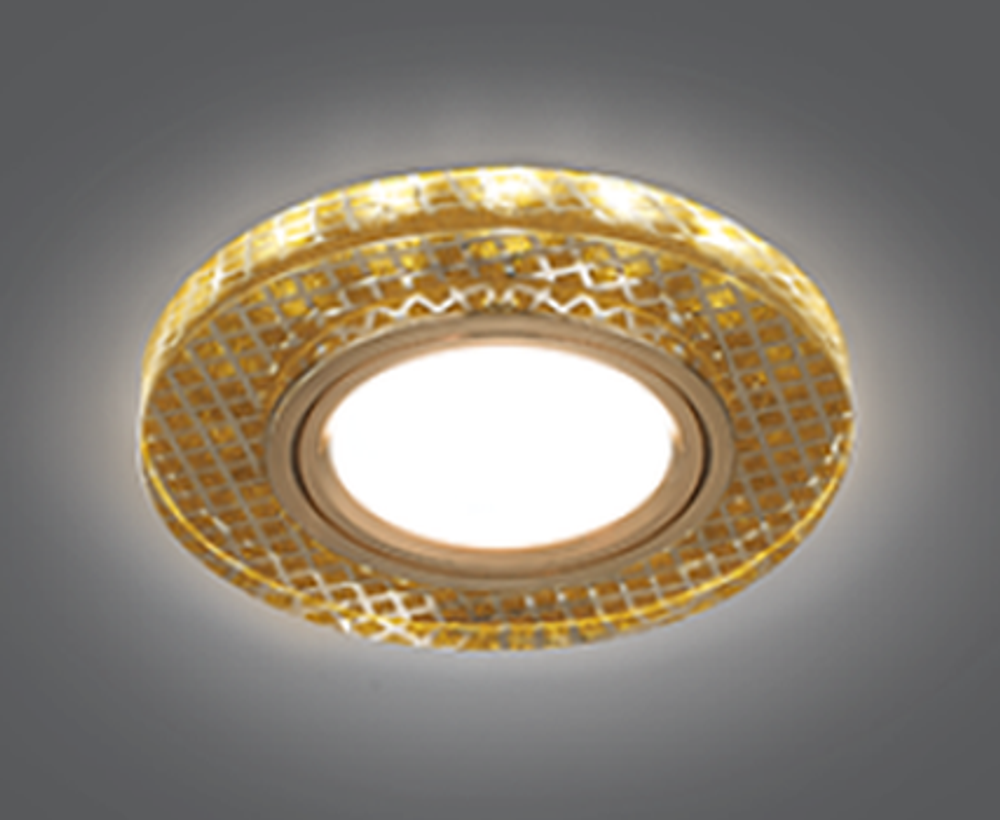 Светильник Gauss Backlight BL078 Круг Золото/Кристалл/Золото, Gu5.3, LED 2700K 1/40