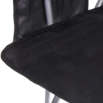 Кресло складное с подлокотниками до 100 кг SJ-0054, 58*58*92 см, цвет: чёрный, ТуристМастер