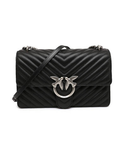 кожаная сумка через плечо love one Pinko - черный(100941 A0GK)