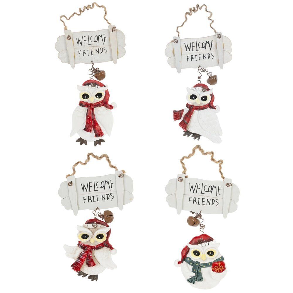 GAEM Изделие декоративное подвесное "Сова", L10 W0,5 H20 см, 4в.