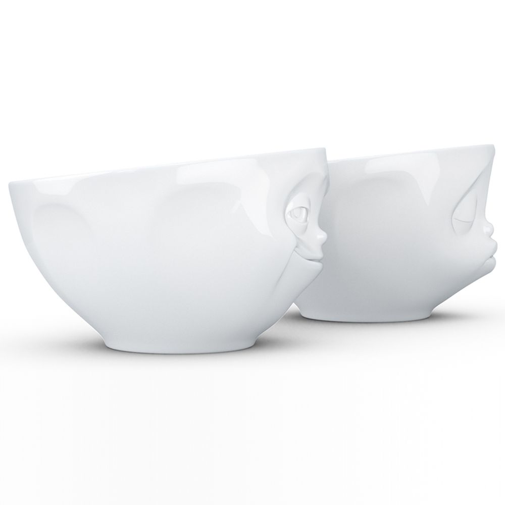 Набор чаш Grinning & Kissing, 200 мл, белый, 2 шт.