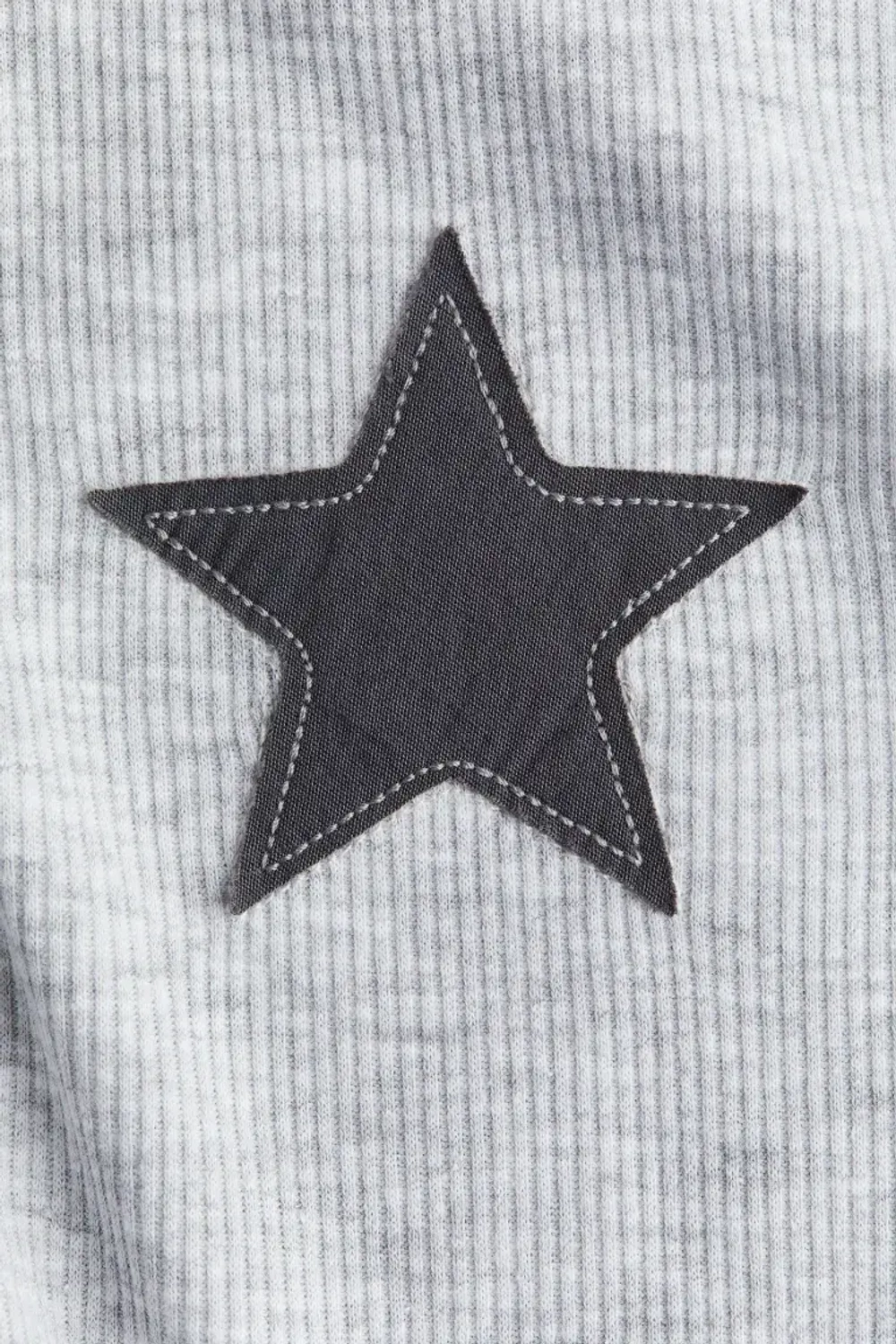 H&M Платье с принтом и рукавами реглан, серый