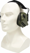 Тактические наушники EARMOR M31N MARK3-FG (FOLLIAGE GREEN) (нейлоновое оголовье под шлем, шумодавление активный - 84ДБ/пассивный - 22ДБ)