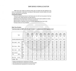 Гидравлический мотор BMR 36сс (аналог MR 36)