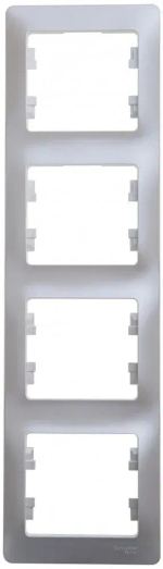 GLOSSA 4-постовая РАМКА, вертикальная, ПЕРЛАМУТР