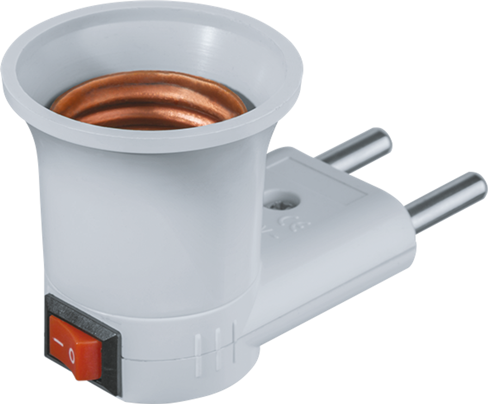 Патрон электрический Navigator 71 992 NLA-S-E27 переходник с розетки на Е27