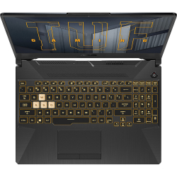 Ноутбук Asus TUF Gaming F15 FX506HEB-HN169 Eclipse Grey Core i5-11400H/16G/512G SSD/15,6"; FHD IPS 144Hz AG/NV RTX3050Ti 4G/WiFi/BT/DOS (90NR0703-M04360)
