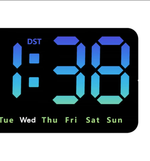 Часы настольные LED MIRROR NO.: 5538-B Blue