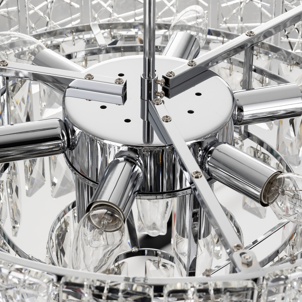 Citilux SAGRADA CL317251 Люстра хрустальная подвесная Хром