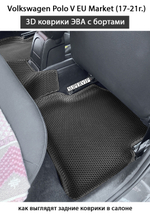 Автомобильные коврики ЭВА с бортами для Volkswagen Polo V EU Market (17-21г.)