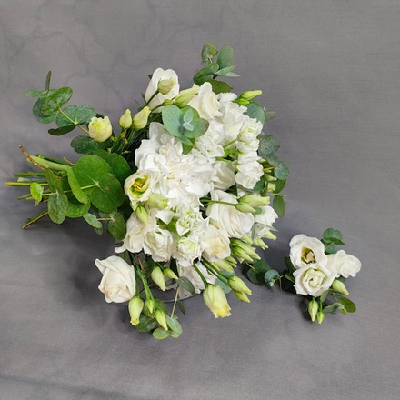 Букет невесты и бутоньерка