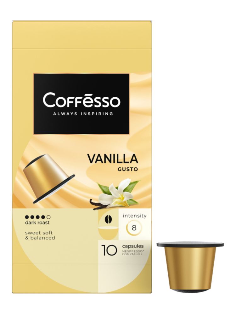 Кофе в капсулах Nespresso Coffesso 4 вкуса 40 шт x 2 уп