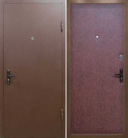 Металлическая дверь в квартиру Порошковое напыление/Винилискожа - 415 