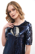 Платье женское в пайетках