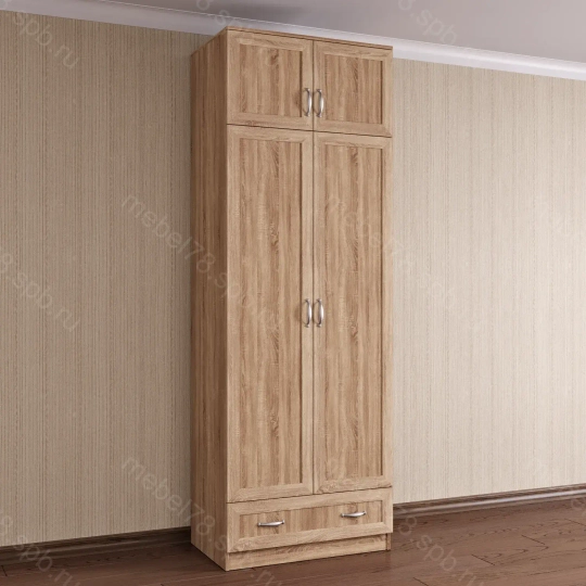 Шкаф распашной с антресолью 2/3