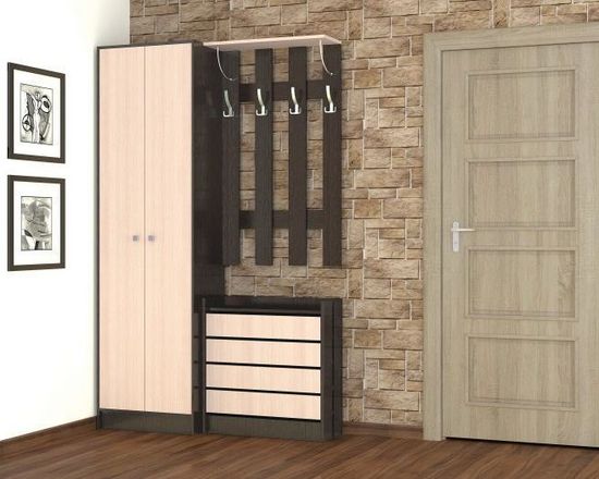 Шкаф ЯМАЙКА Япш-1 венге / дуб молочный