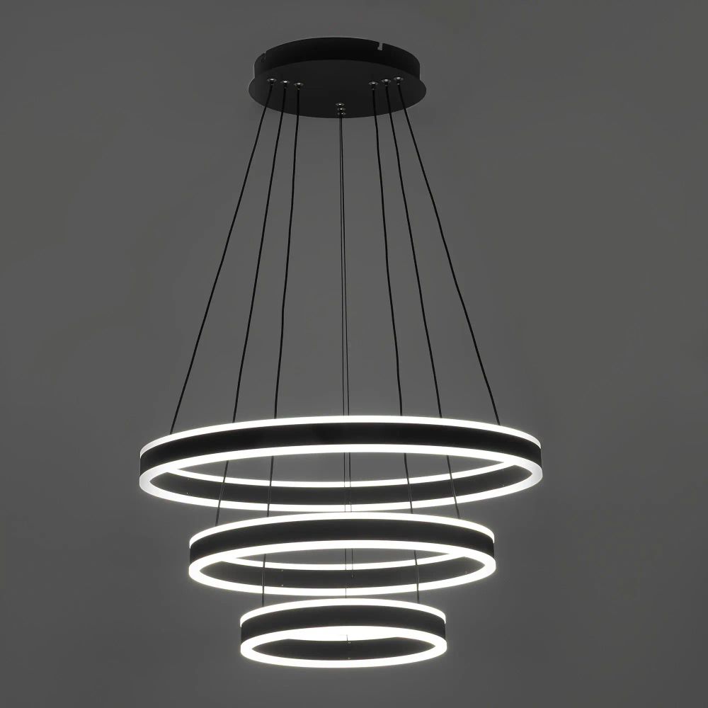 Citilux Дуэт CL719651 LED Люстра подвесная с пультом Чёрная