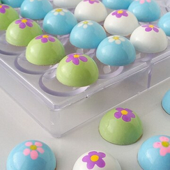 152 | Форма для шоколадных конфет "Полусфера 30мм" (275*175 мм)