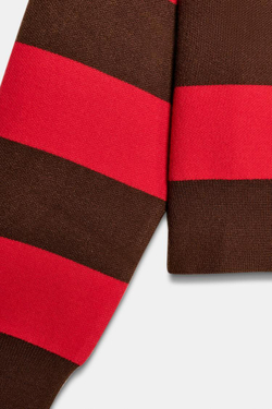 ZARA ТРИКОТАЖНОЕ ПОЛО В ПОЛОСКУ, ПОЛОСКИ