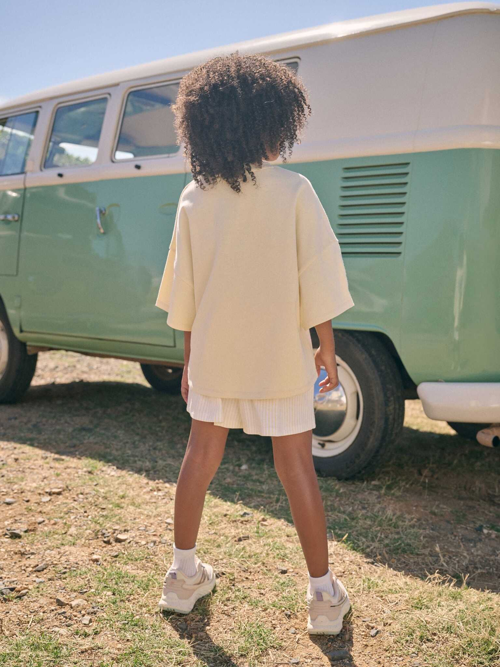 Футболка и шорты в комплекте для девочки Next AJ0-370, Светло-желтый