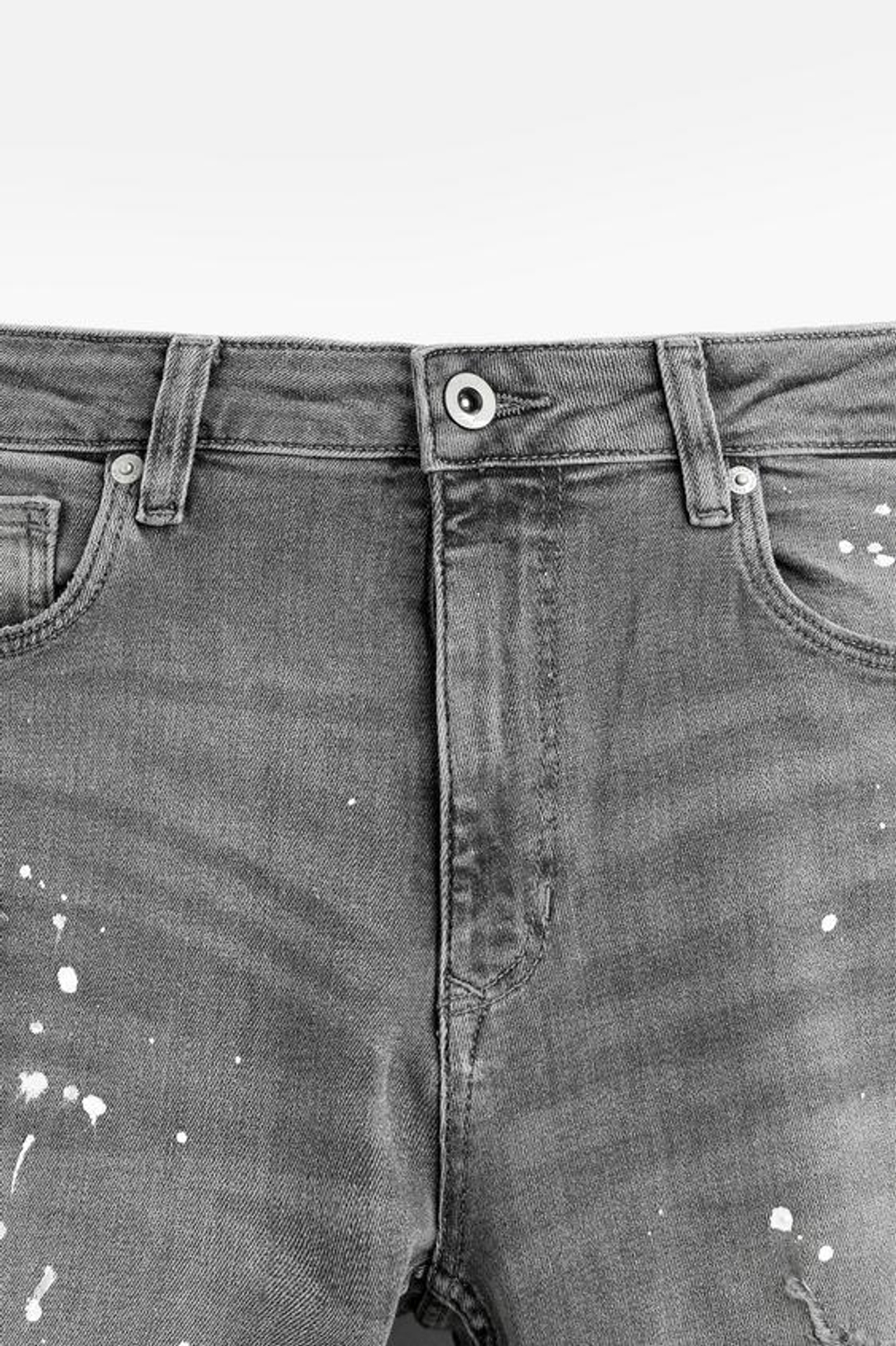 ZARA ДЖИНСЫ SKINNY FIT С РАЗРЕЗАМИ, СЕРЫЙ