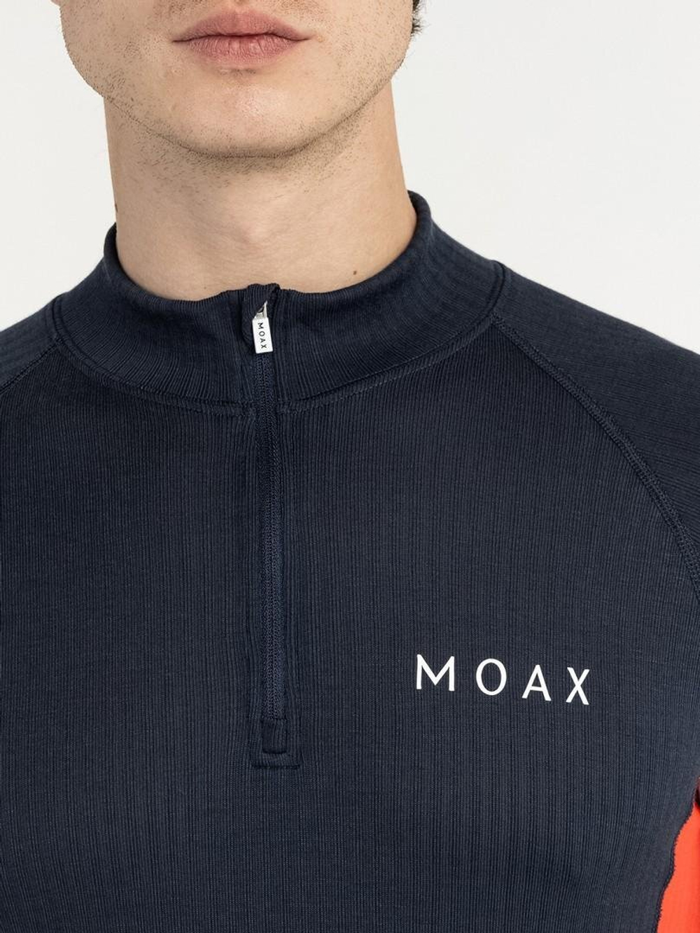 Терморубашка MOAX Race LS с воротником мужская, темно-синий/красный, MX114041-75120