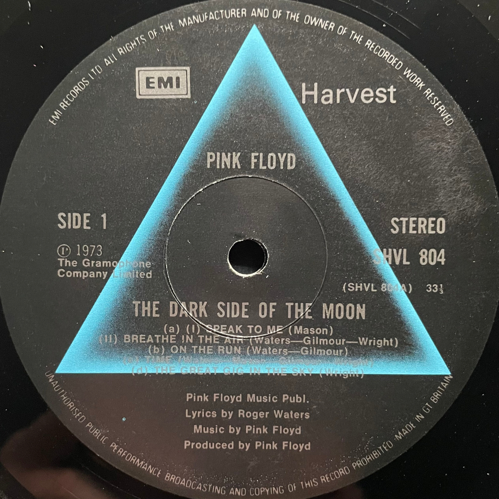 Pink Floyd - The Dark Side Of The Moon (Англия 1977г.)