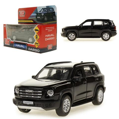 Модель ин. мет. "Hhaval Dargo" 12см, дв, багаж, черный, в коробка DARGO-12-BK (Технопарк)