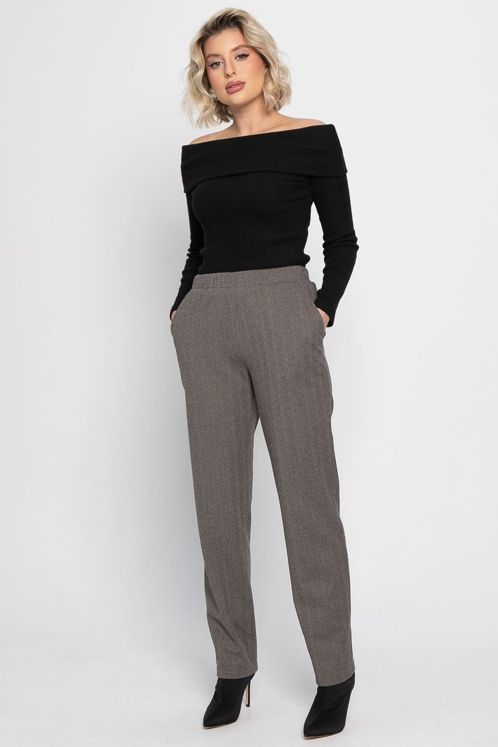 Брюки зауженные Диксон (коричневые) Б15008-8М LT Collection