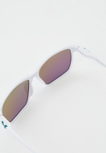 Спортивные очки HILX Rebel Shiny Solid White / Green Mirror Polarized Lens