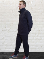 3058 Жакет мужской на замке флис темно-серый (56)