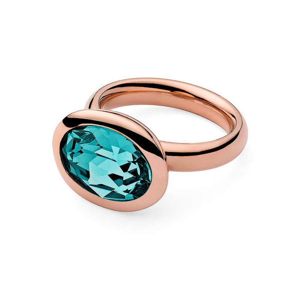 Кольцо Qudo Tivola Light Turquoise 16.5 мм 631783/16.5 BL/RG размер 16,5
