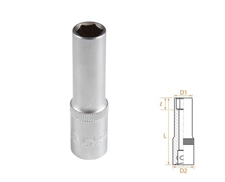 Цена на AFFIX (AF00130010) Головка торцевая глубокая шестигранная 3/8", 10 мм