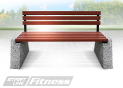 Уличная скамья со спинкой Start Line Fitness Проспект